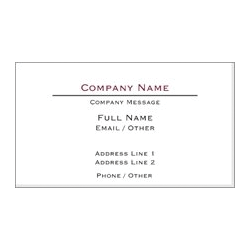 singlesidedbusinesscard